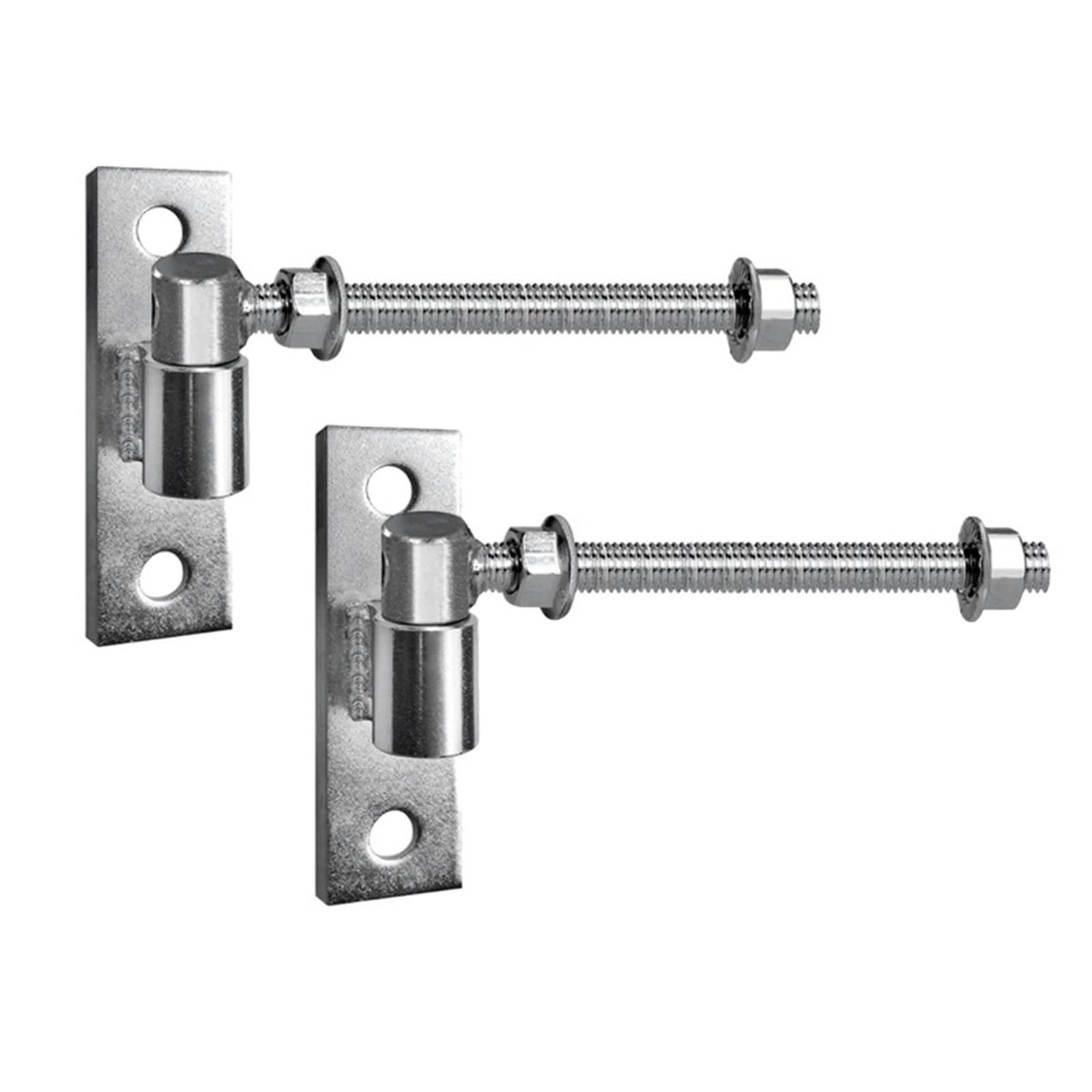 Gate Bolt Heavy Duty Gate Hinges for Wood & Metal Gates, 8 Inch J Bolt Hinge, 2-Pack - Ideal for Farm & Barn