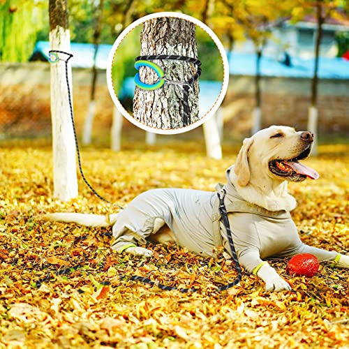 Ntr Dog Training Leash 10ft Check Cord Rope Lead with 2 Swivel Hooks Reflective Threads and Soft Rubber Handle Puppy Leash for Walking Hunting Camping for Small Medium Large Dogsgrey  Cucciolini Doodles Ntr dog training leash 10ft check cord rope lead with 2 swivel hooks reflective threads and soft rubber handle puppy leash for walking hunting camping for small medium large dogs grey   cucciolini doodles