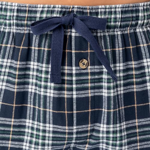 Image of Fruit of the Loom Men's Jersey Knit Top and Flannel Pant Pajama Sleep Set