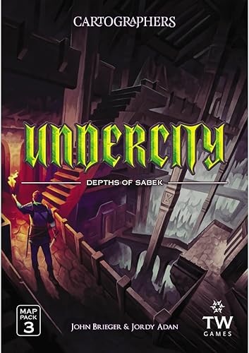Miniatura 1 de Thunderworks Games - Cartógrafos Map Pack 3, Undercity  Expansión para el galardonado juego de dibujo de mapas de fantasía  Juego de mesa de