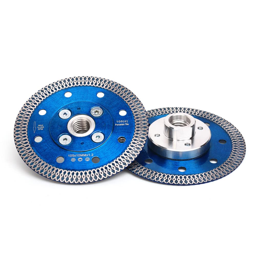 Diamond Cutting Disc 105mm X M14 Thread,Turbo Tile Cutting Disc for Ceramic,Granite,Marble,Dekton,Tiles & Bricks - Image 2
