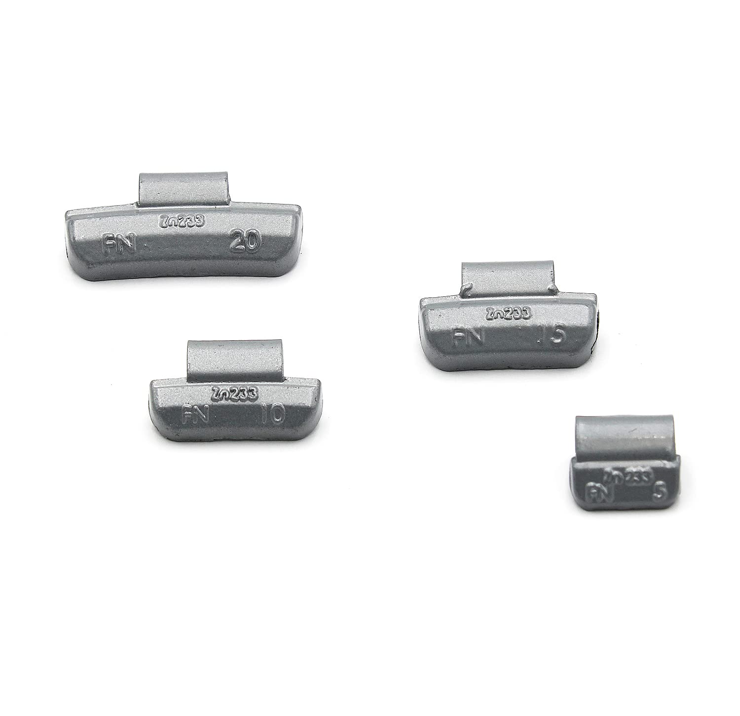 Martillo de la serie FN sobre pesas de rueda de zinc recubiertas (5g-10g-15g-20g) 25 piezas