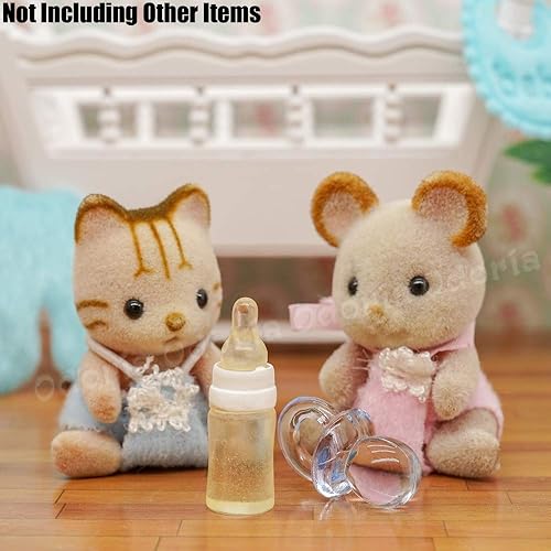 Miniatura 6 de Odoria Juego de guardería de casa de muñecas en miniatura escala 112 preciosa decoración de dormitorio linda - Mini figuras falsas DIY artesanía