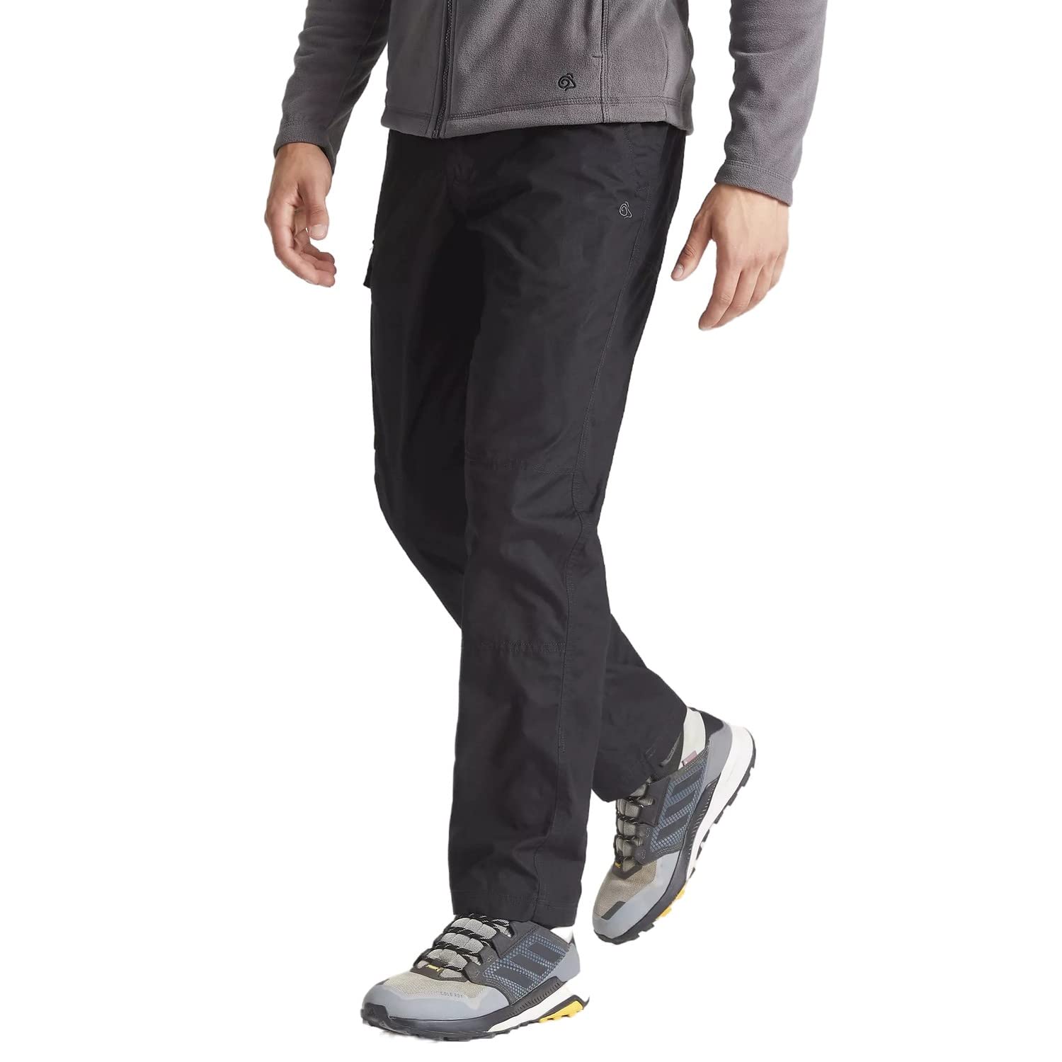 Craghoppers Mens Expert Kiwi Slim Trousers, Black, Size 36"