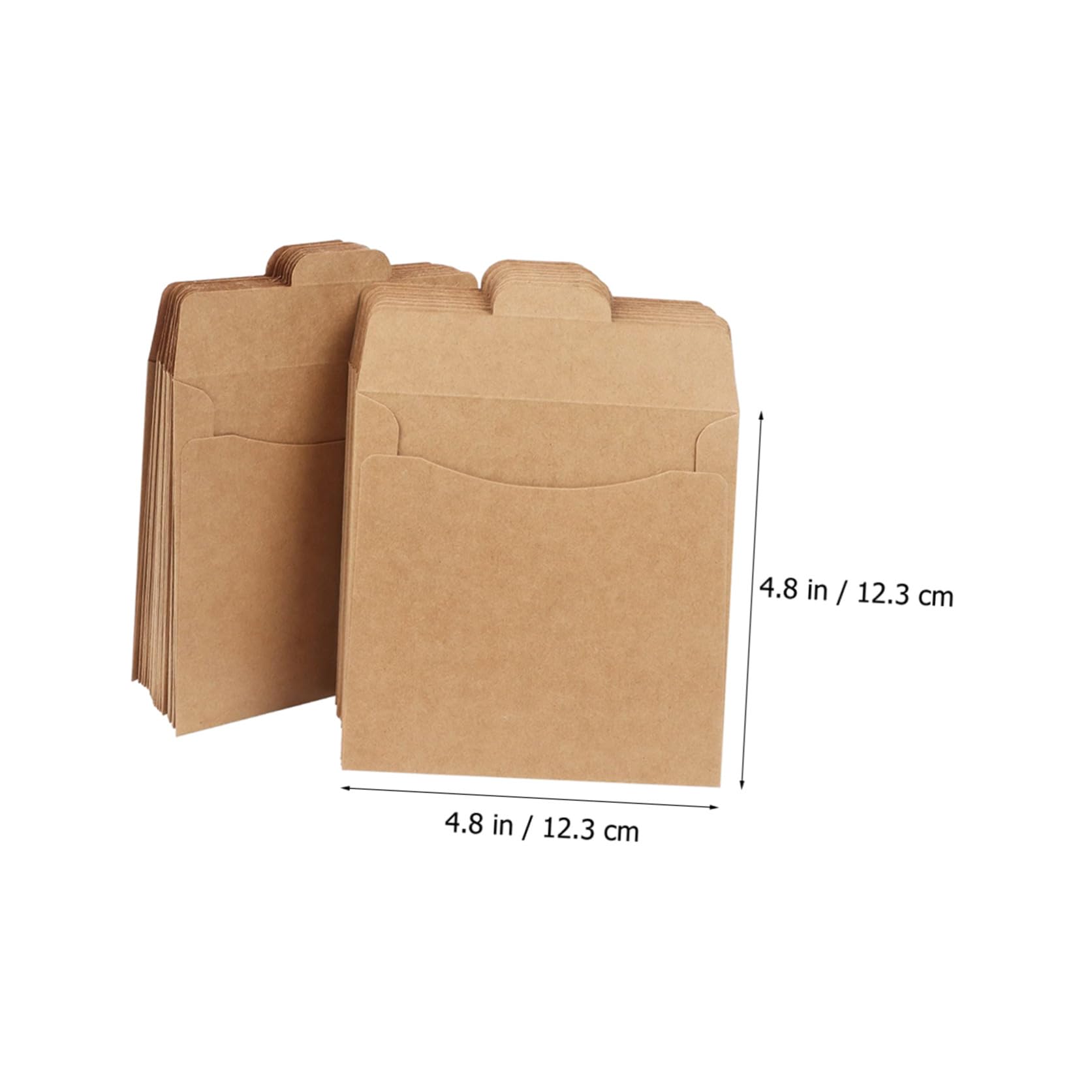 Braune Kraftpapier CD Taschen für Umschläge und Dokumente