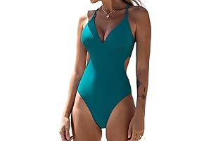 Elegant Teal Women's Swimsuit: Confidence in Every Curve