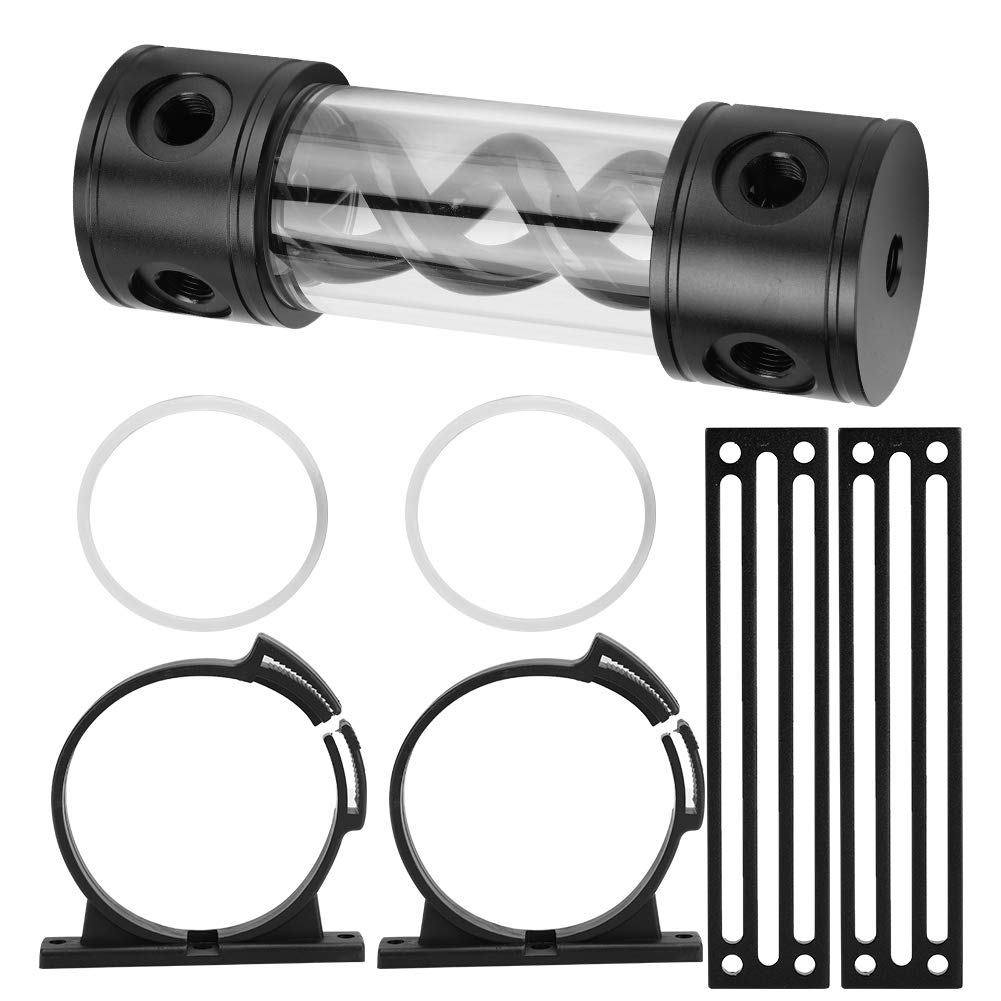 YSX-TBDB170 Serbatoio di Raffreddamento Ad Acqua da 50 Mm con Filettatura G1/4 Avanzata per Raffreddamento PC Ad Alte Prestazioni - Alluminio e PMMA - Accessori Inclusi