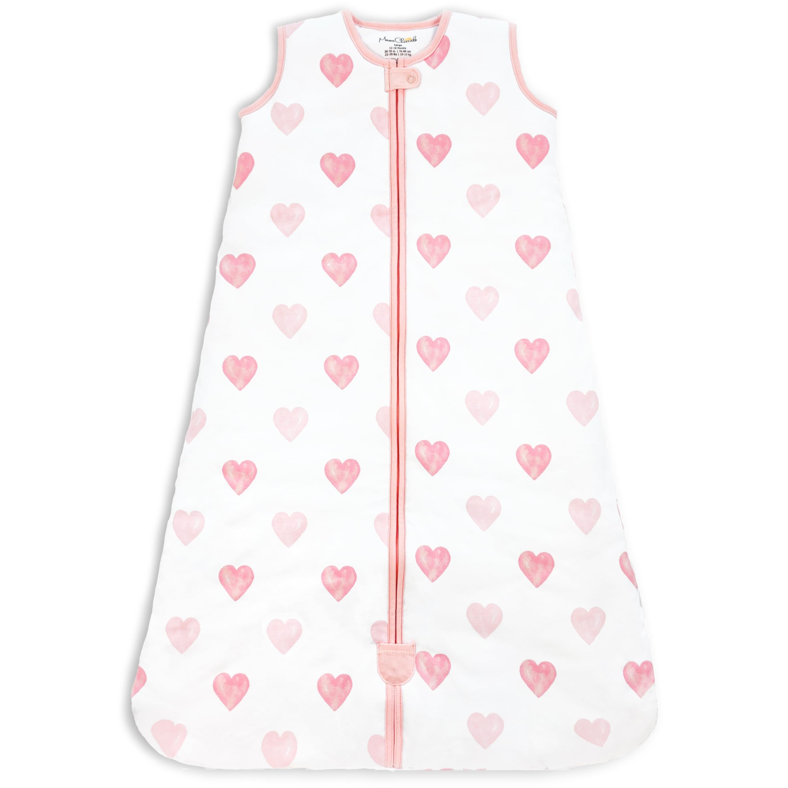 Mama Cheetah Baby Sleep Sack 1.0 TOG, Organic Cotton Baby Wearable Blanket with Two-Way Zipper, Swaddle Transition Sleeping Bag, All-Season Sleep Sack for Infant Toddler Boy Girl, 6-12 Months, 1-Pack — view 67