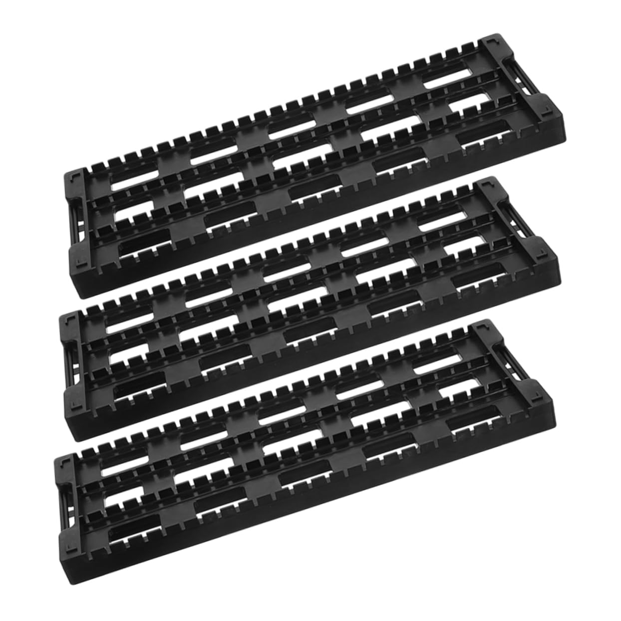 3pcs Circuit Board Bracket PCB Board Holder for Display PCB Board Bracket PCB Board Holder for Soldering PCB Board Bar Bracket Circuit Board Storage Stand PCB Bracket Abs, Black