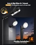 Toberich 150W LED Barn Light Dusk à Dawn, 20000LM Lumière extérieure de la cour 6500K | Ultra Lumière de sécurité lumineuse, angle réglable, IP66 Etanche, Photocell, AC110-120V, Éclaire les grandes zones pour la cour
