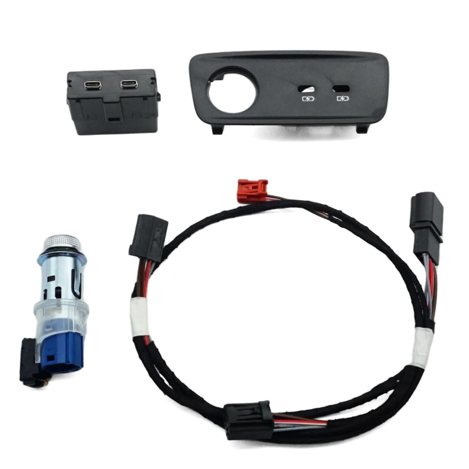 Puerto de carga USB trasero de coche conector doble 83G863324B 7