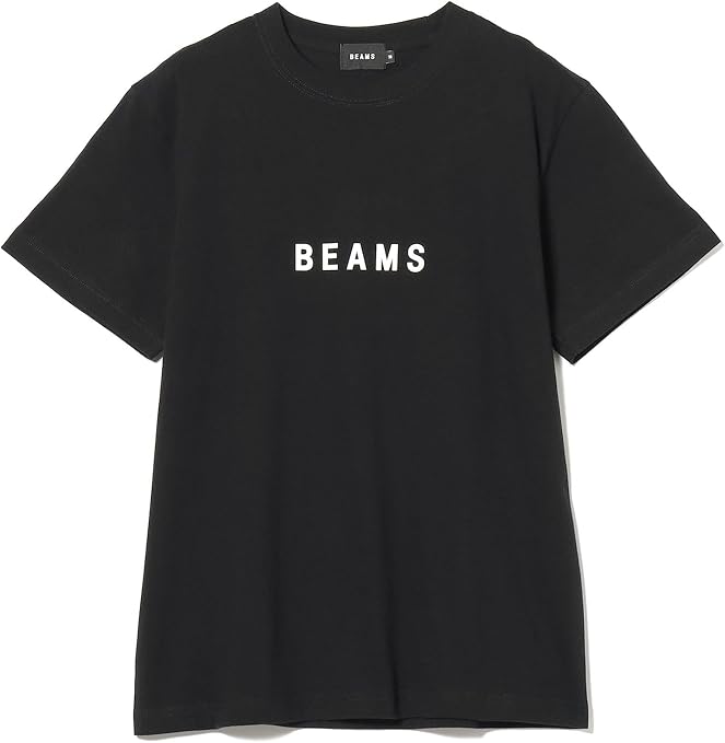 Amazon | [ビームス] プリントT(半袖) ロゴ Tシャツ 24SS メンズ BLACK