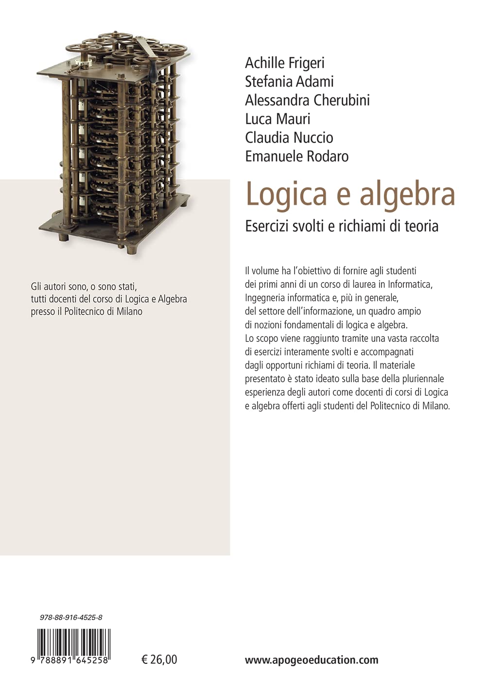 Logica e algebra. Esercizi svolti e richiami di teoria