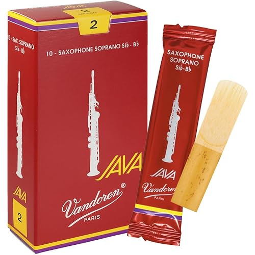Vandoren SR302R Soprano Sax JAVA Red Reeds Strength 2; Box of 10