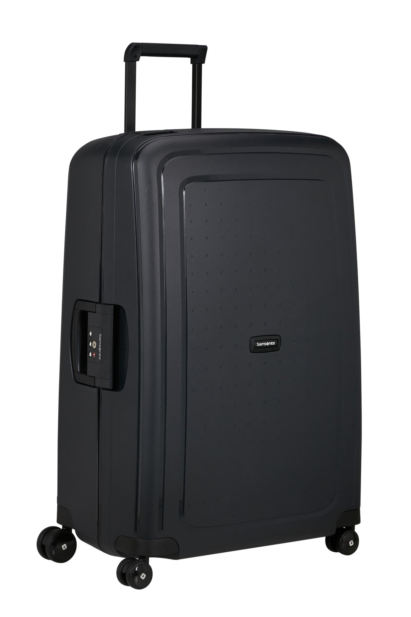 Samsonite S'Cure Renewed - Hartschalenkoffer 75 cm, Groß, Check-in Koffer mit Dreipunkt-Verschluss, Leicht, 4.60 KG, 102 L, Schwarz
