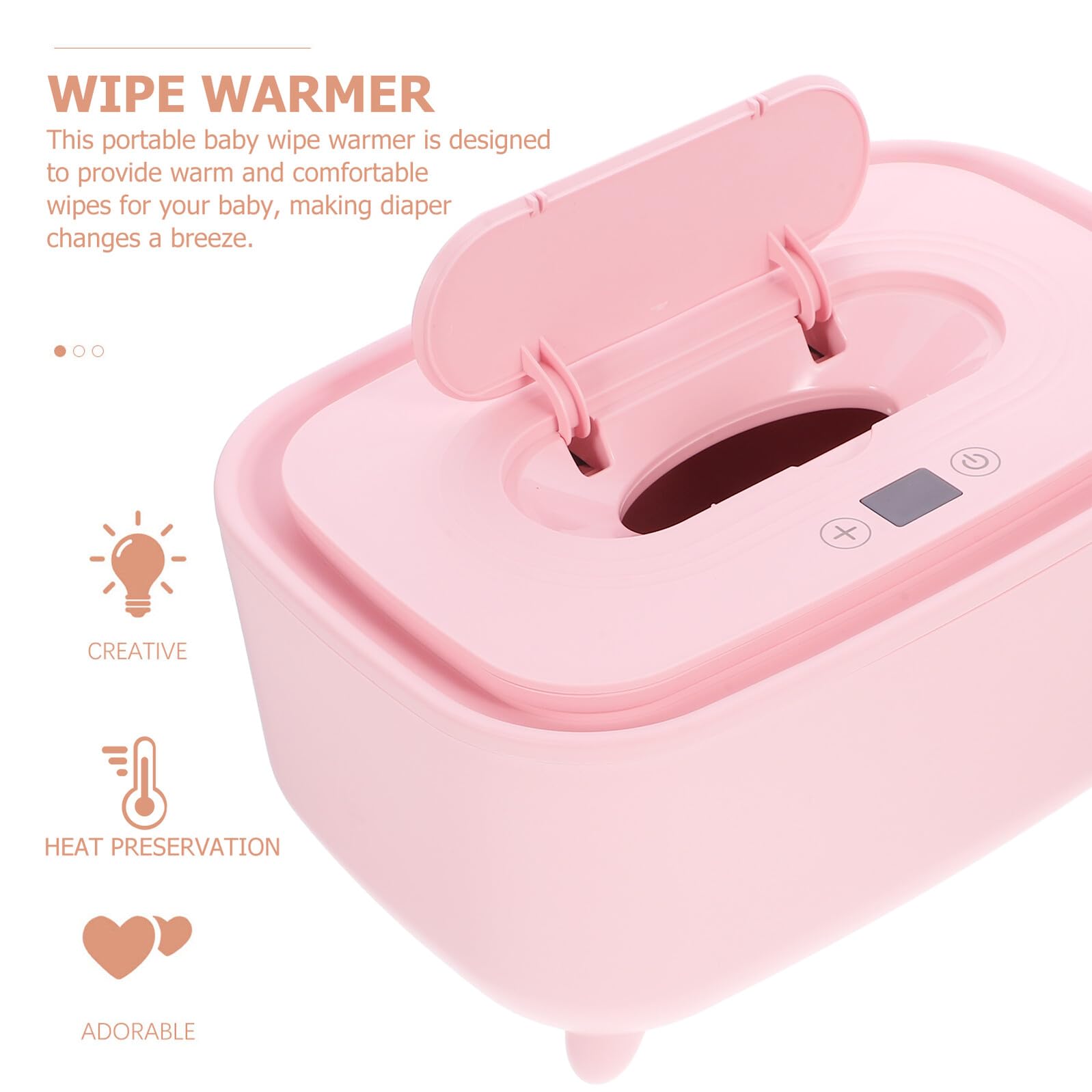 Sosoport 2 Stück Smart Warm And Humid Tissue Box Heater Dispenser Reisetücher Tissue Warmer Reisetücherwärmer Wiederverwendbarer Tücherbehälter USB Tücherwärmer Pink Abs