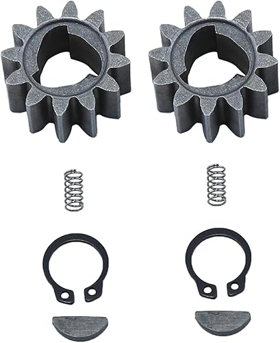 Adefol 42661-VE2-800 engranajes + 42672-VE2-800 llaves de resorte y clips Kit de rueda de transmisión para cortacésped Honda HRR216HRS216,