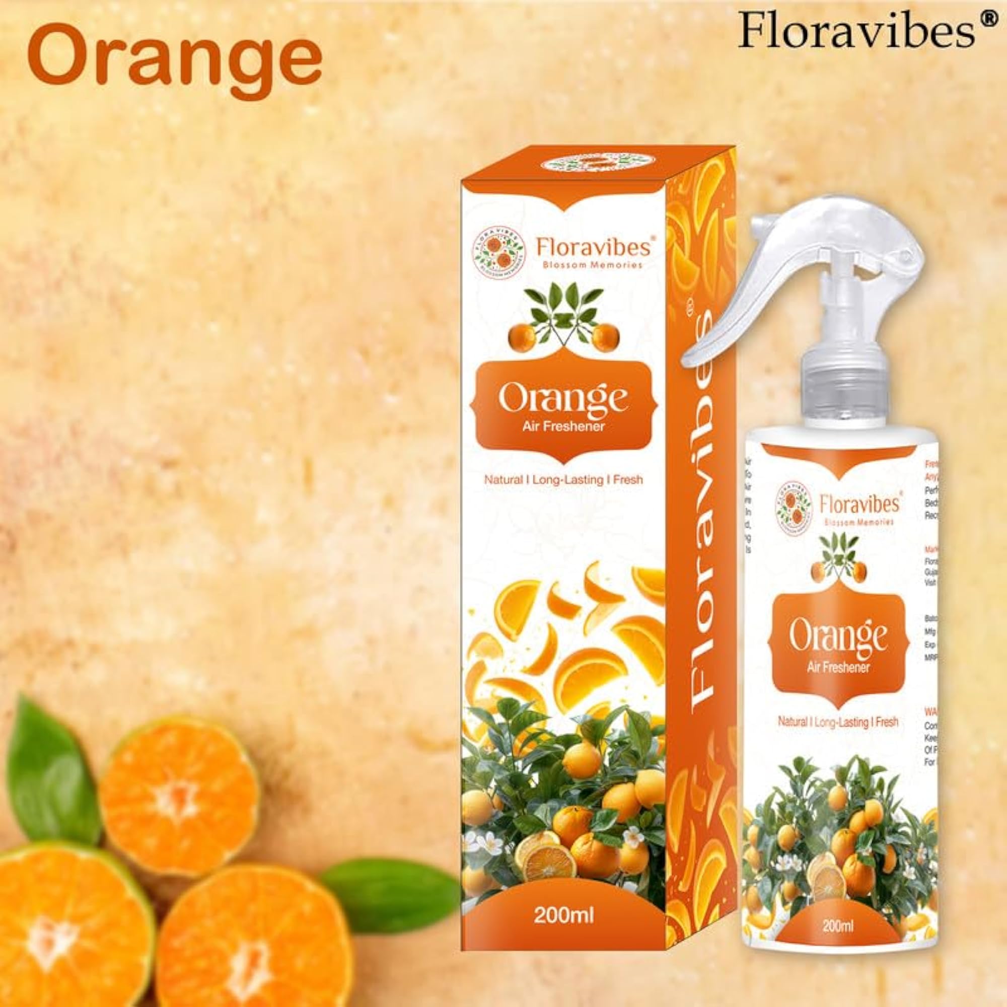 Orange Air Freshener Spray, 200ml