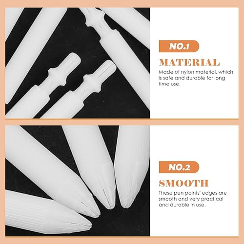 Miniatura 6 de EXCEART Puntas de repuesto para marcadores de pintura acrílica, 20 puntas de 0.028 in para marcadores permanentes, bolígrafos de pintura recargables