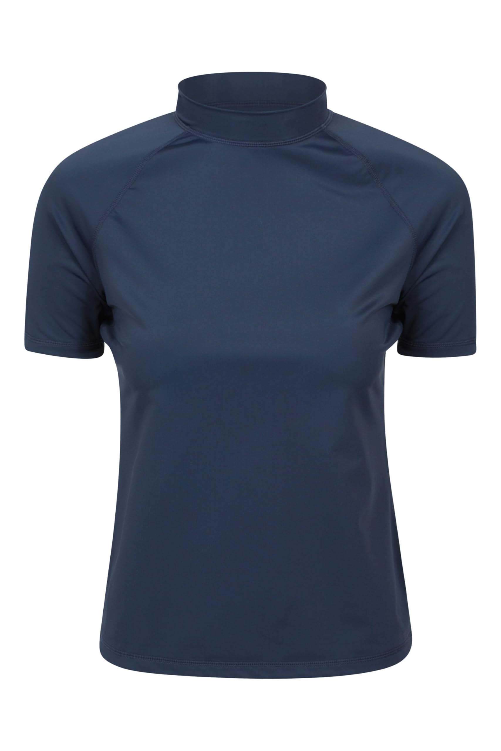 Mountain Warehouse Women's Dark Blue Short Sleeves Uv Rash Vest - Upf50+, Rash Guard, Quick Dry, Flat Seams Top - Spring Summer Swimming, Beach, Under A Wetsuit Size 12