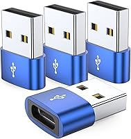 Vista 13 de JXMOX USB to USB C Adapter 4-Pack,USB C Female to A Male Charger Type C Converter for Apple Watch Ultra iWatch 8 SE,iPhone 16 15 14 13 12 11 Plus