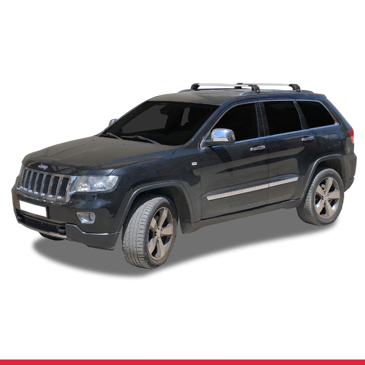 Compatibile con Jeep Grand Cherokee 4 (WK2) 2011-2020 Modello ACE-2 Barre Tetto Portapacchi Auto Barre Portatutto Grigio Alluminio 2 Barre