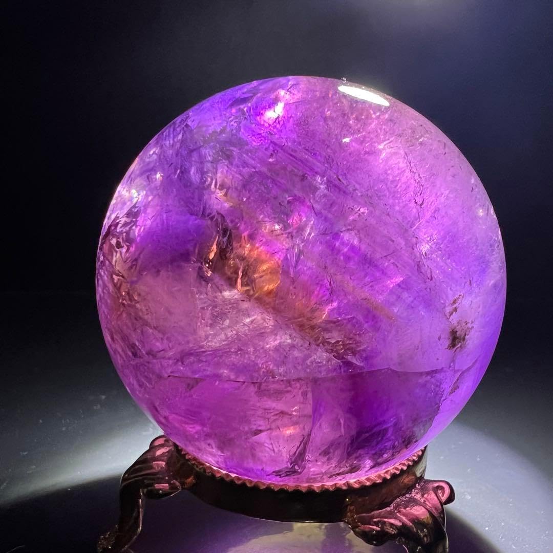 超希少 大玉混合パワースフィアレインボー アメトリン 丸玉 天然石 超希少 大玉混合パワースフィアレインボー アメトリン 丸玉 天然石