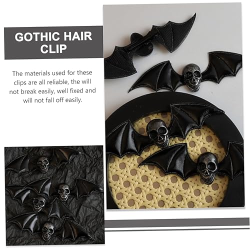 Miniatura 7 de 2 pinzas para el cabello de Halloween, pasadores de pelo retro, pinzas de esqueleto de Halloween, horquillas góticas, accesorios para el cabello
