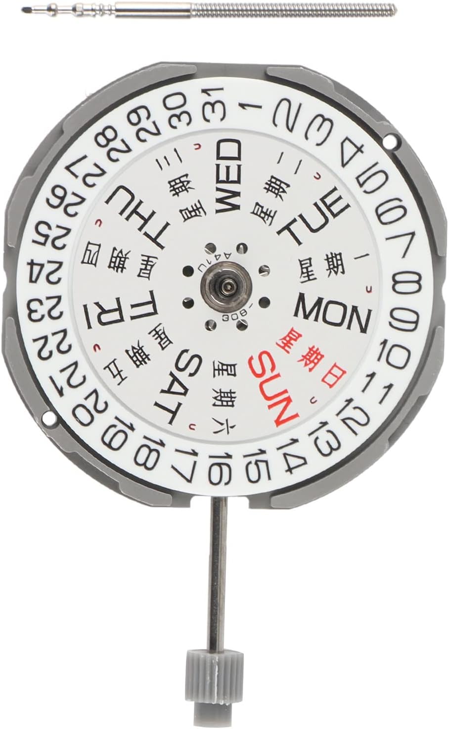 3 Hands Date 3 Metal Quartz Watch Movement with 065-543 Stem for Miyota GM02 GM00 Movement