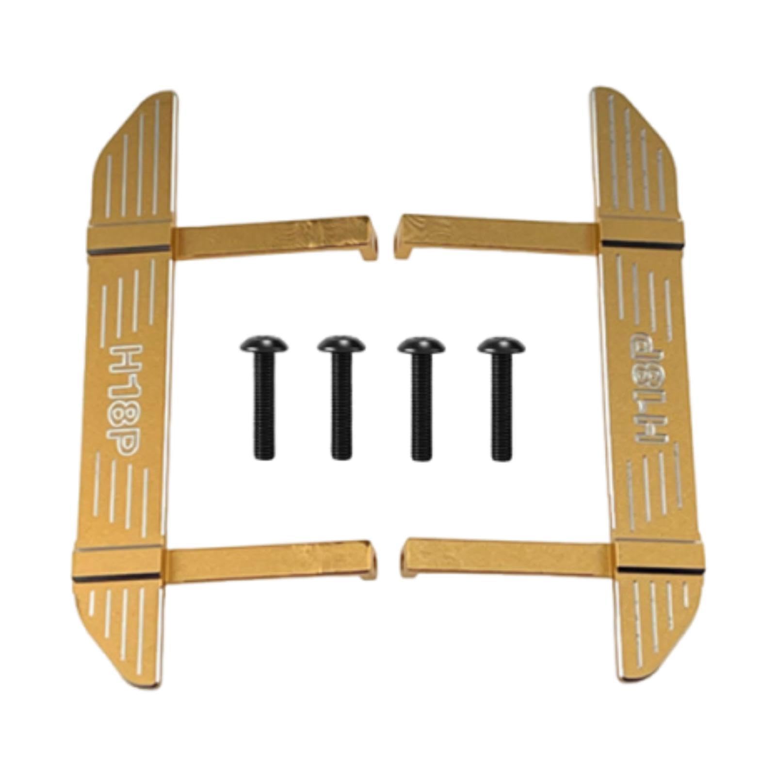 Colcolo Pedali Laterali per Auto RC, Piastra di Supporto in Metallo per Accessori RC in 1:18 H18P, Modello Crawler, Oro dello Champagne