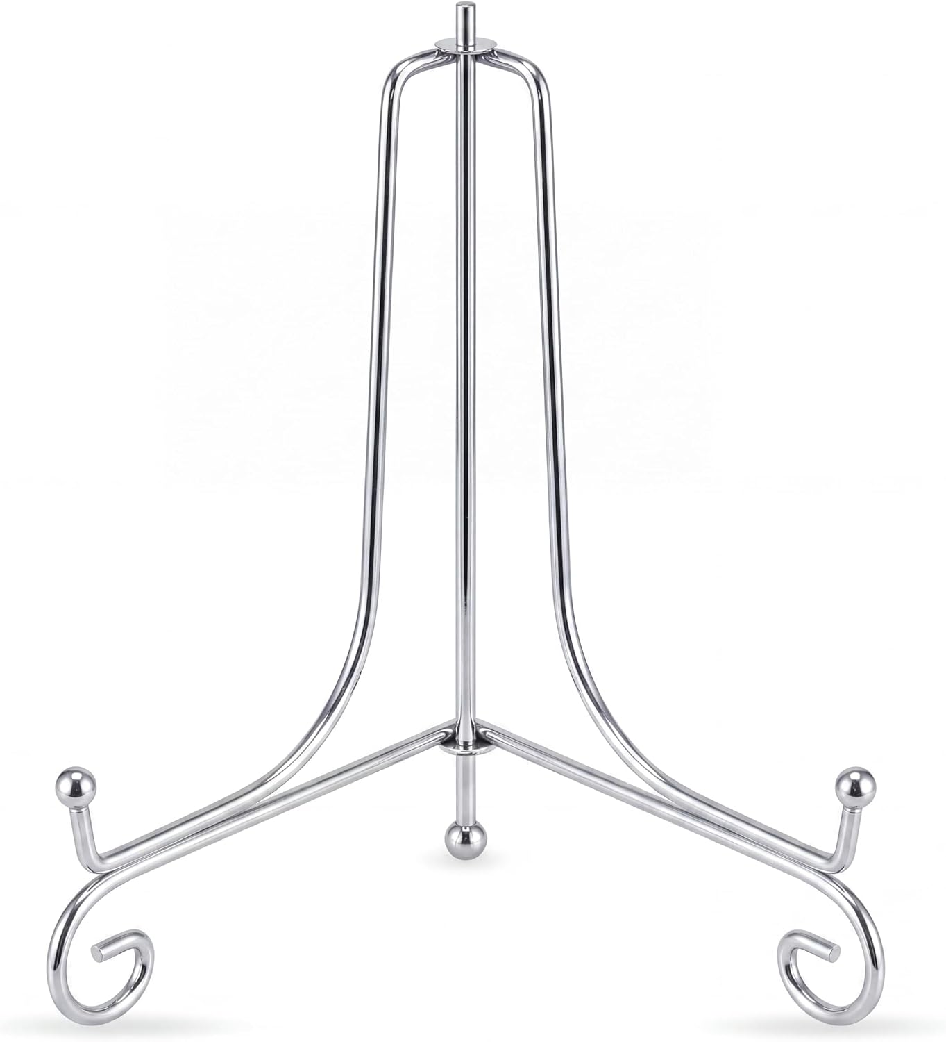 Artliving Plate Stands for Display, 8 Inch Decorative Plate Holder, Metal Picture Stand for Table, Small Easels for Display Card, Photo, and PSA Slab - Ideal for Party and Wedding (Silver, 2 Pack)