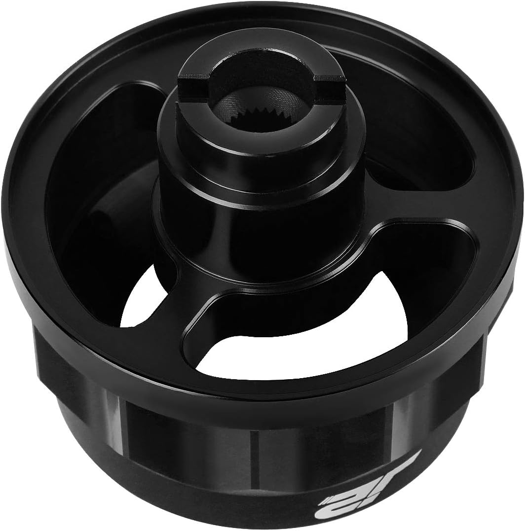 J2 Engineering J2-HUB-OH124-BK 2" 6-Bolt Aluminum Steering Wheel Hub Adapter Black Compatible with 92-95 Civic / 93-97 Civic Del Sol / 94-01 Integra