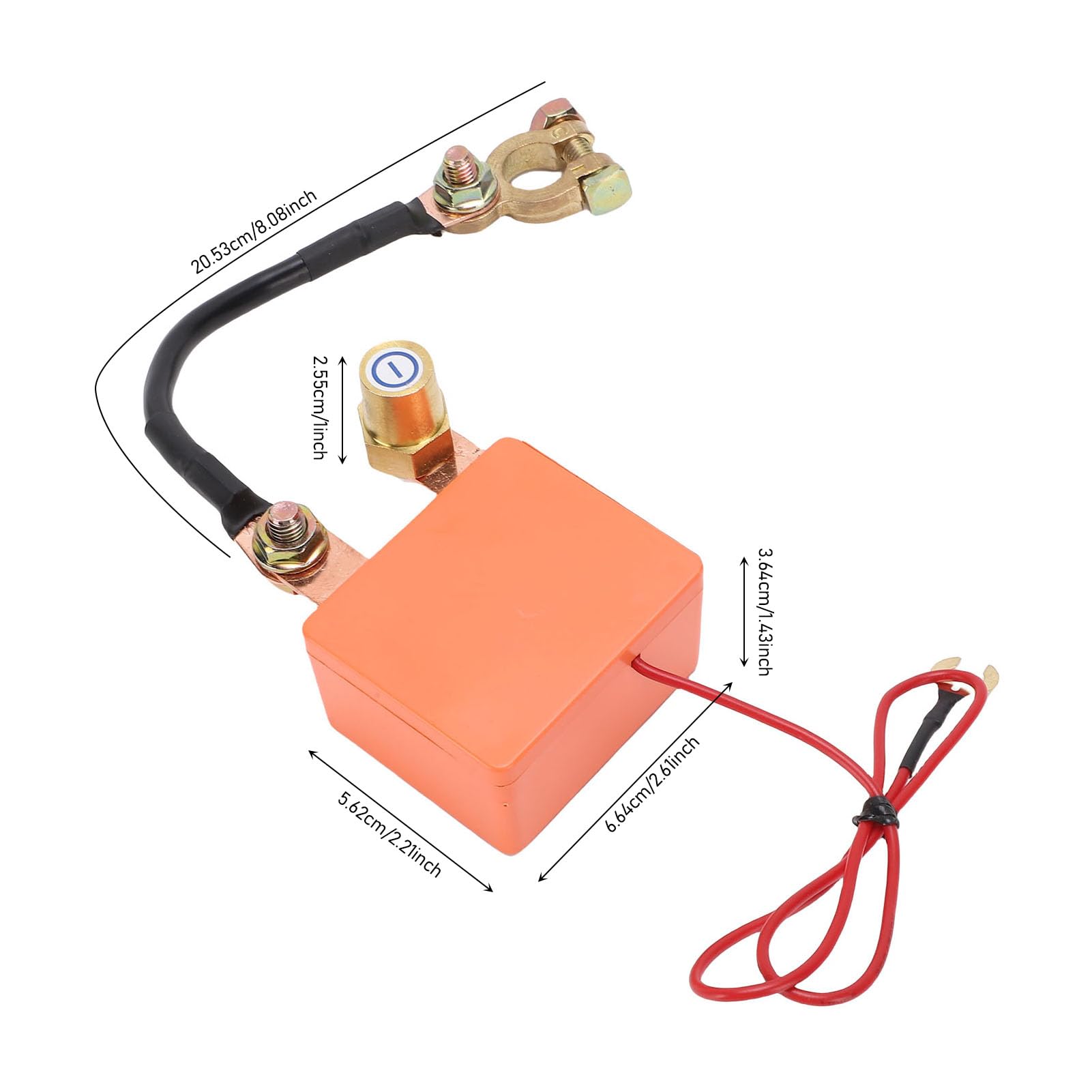 Fockety Interrupteur de Déconnexion de Batterie à Distance, 12 V 24 V 240 A, Télécommande pour Empêcher la Vidange de la Batterie, Interrupteur Antivol, de Coupure de