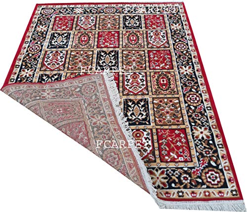 Image of Acrylic Classic Carpet (Multicolour, 6 x 8 Feet)