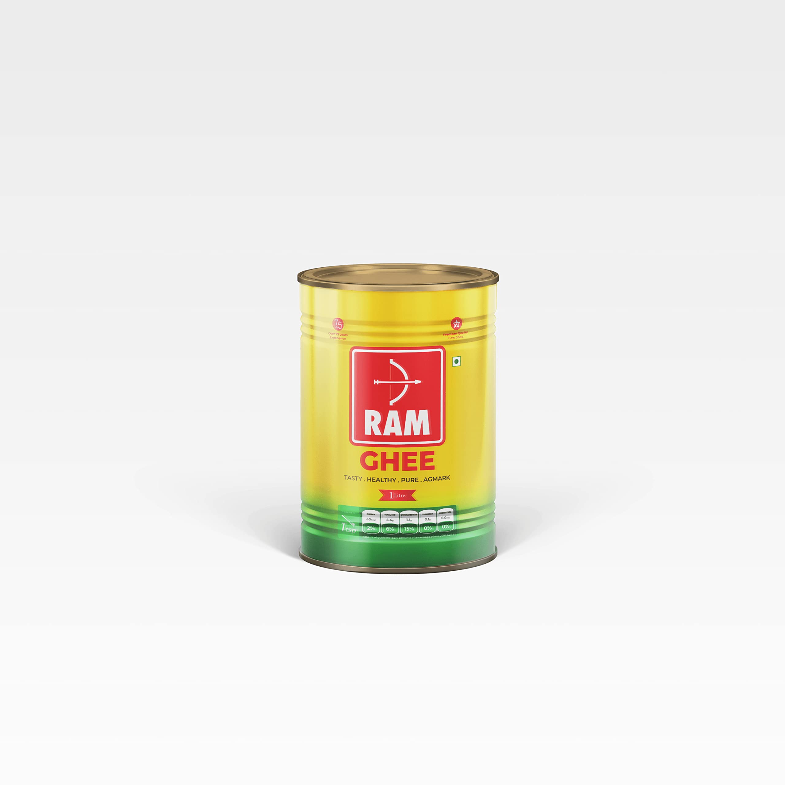 Ram Cow Ghee - 1L Tin (B091N5YKQB) Amazon Price History, Amazon Price Tracker
