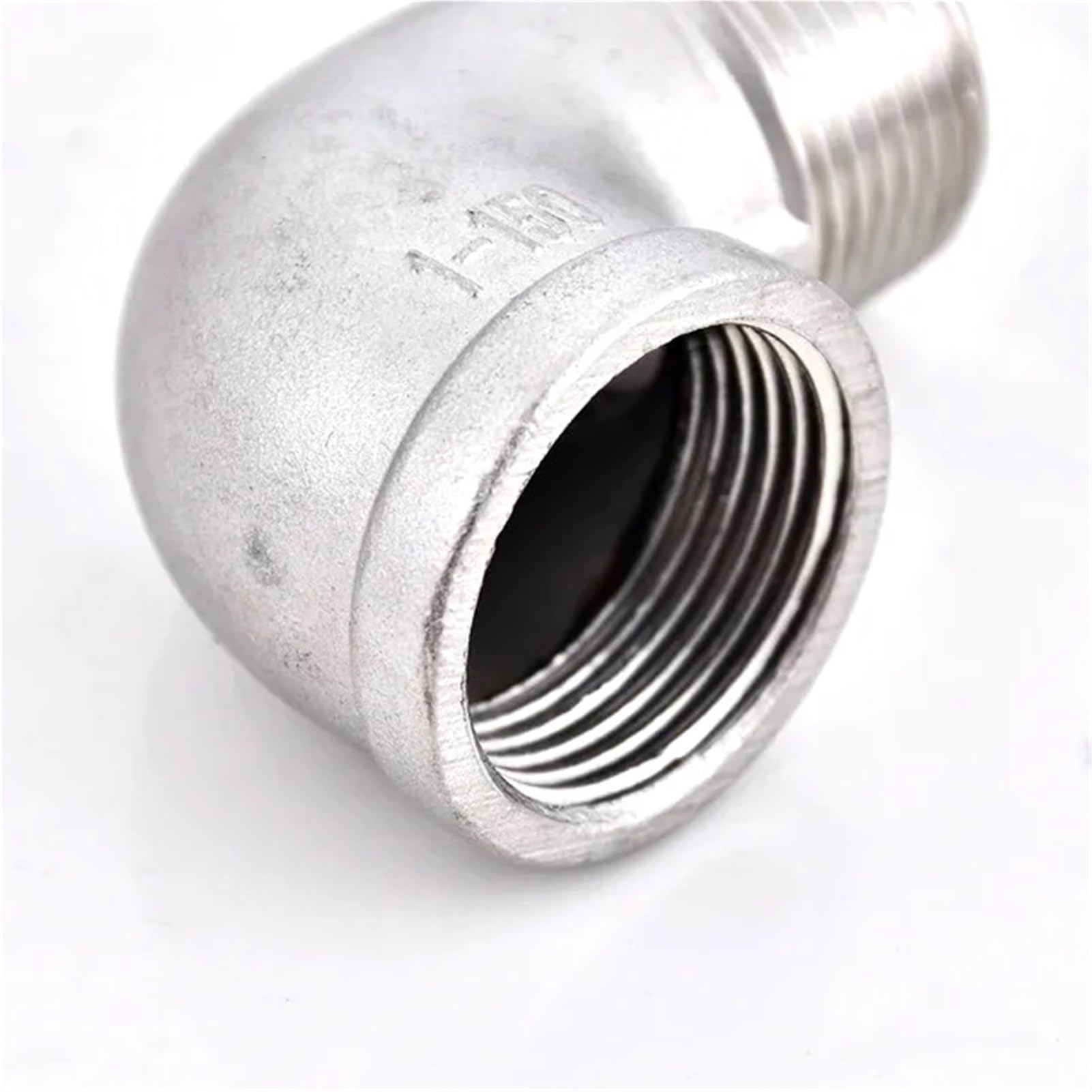 Gomito ad angolo di 90 gradi SS304 maschio x femmina Raccordi per tubi filettati Raccordo filettato a gomito Adattatore 1/4 "3/8" 1/2" 3/4" 1" 1-1/2" (DN50)