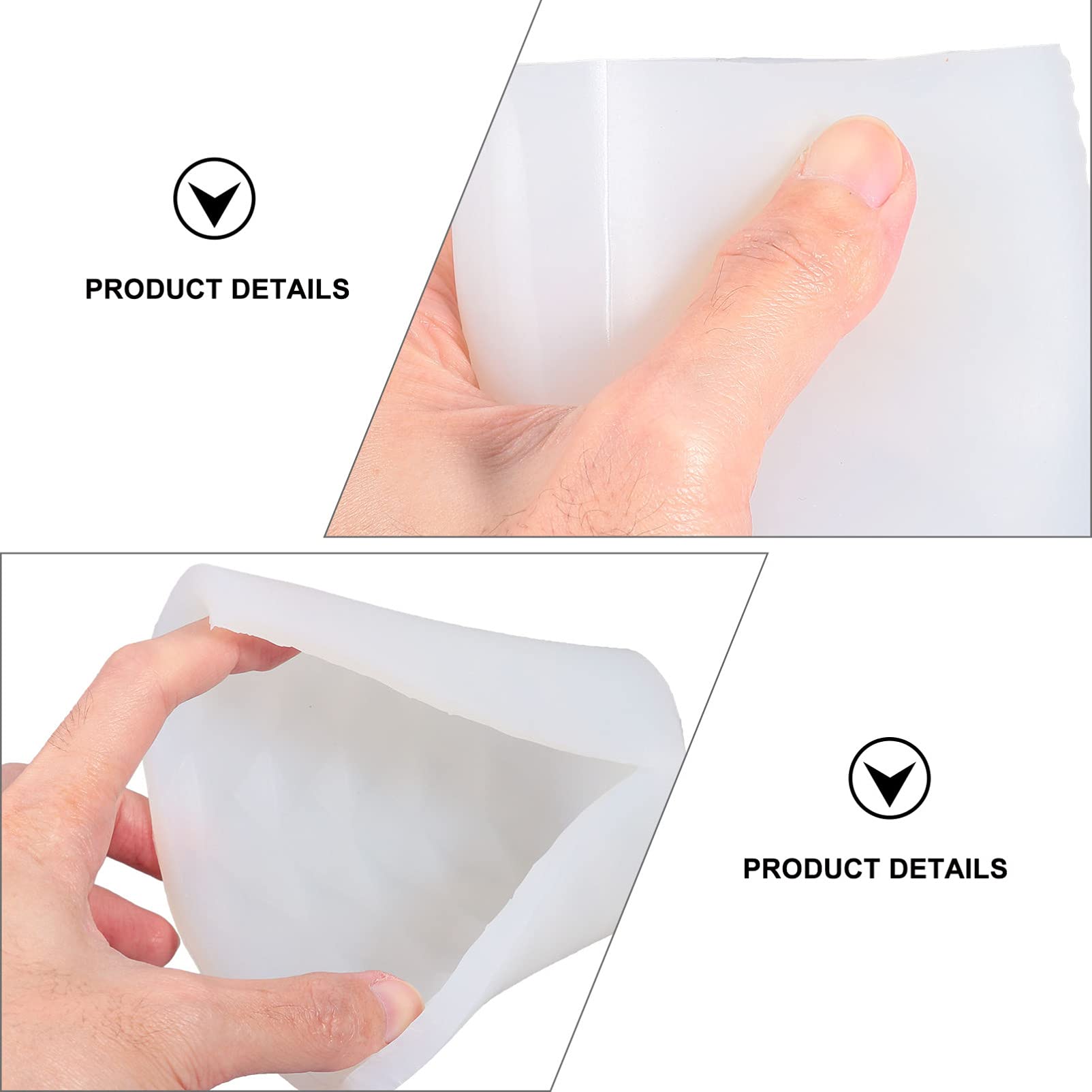 EXCEART Stampo Cilindrico in Silicone per Candele Profumate Stampi per Candele Artigianali Fai da Te Stampo in Silicone Riutilizzabile