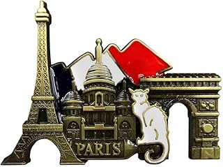 Paris Fridge Magnets, 3D Metal Fridge Magnets, Paris Souvenirs, Decorative Items for Door, Holiday, Party, Birthday, Living Room, Office, Home