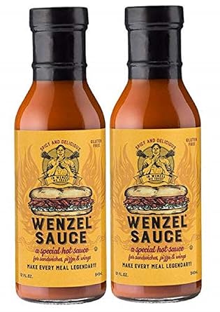 Wenzel | #1 Sandwich Hot Sauce Spicy Tangy Delicious Makes For A Legendary Meal, 12oz Bottle 2-pack