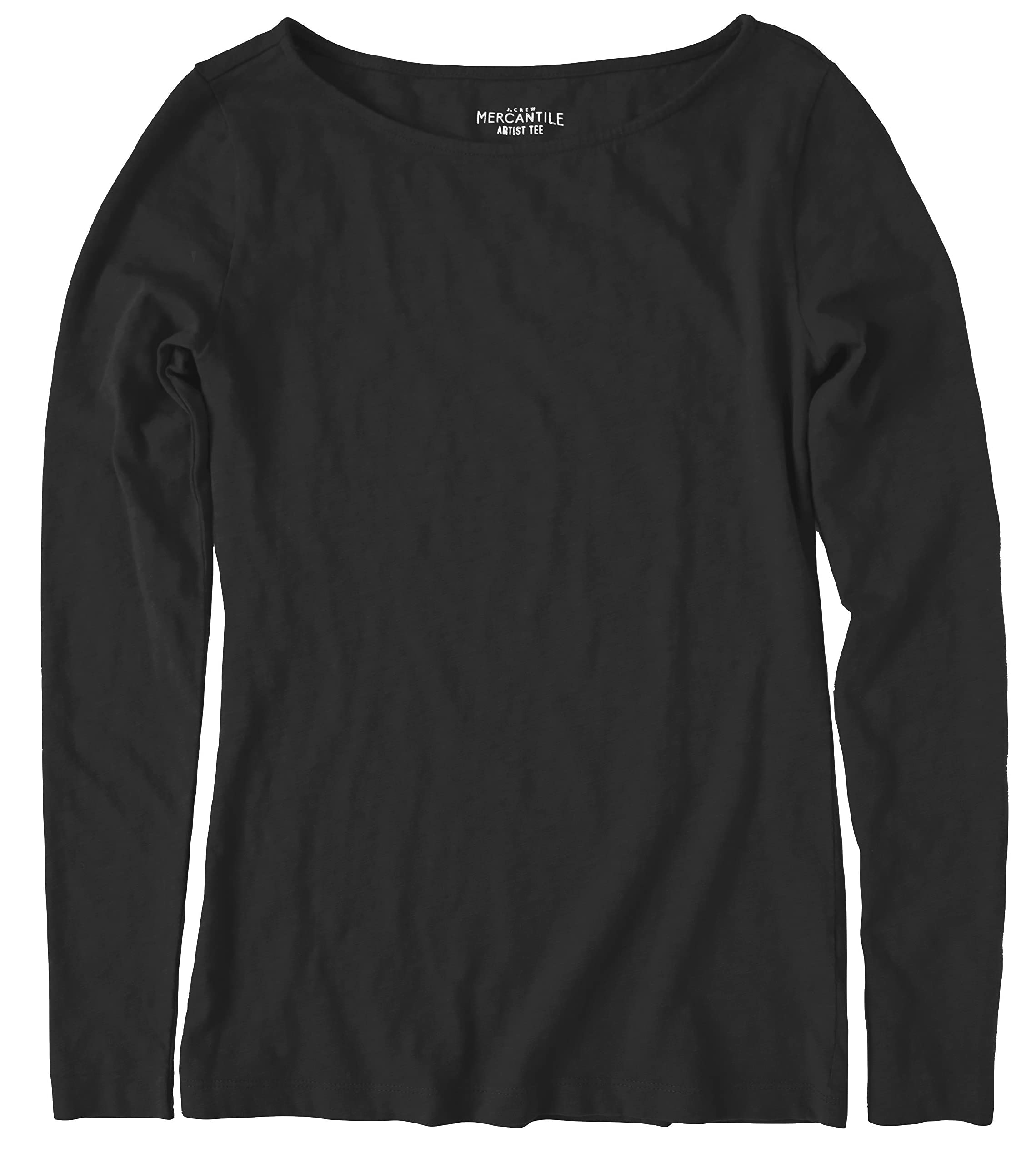 J.Crew Mercantile Women's Long Sleeve Boaatneck Tee T-Shirt : Amazon.co.uk:  Fashion