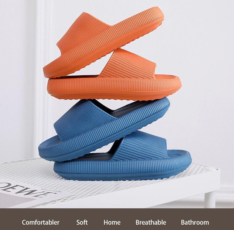 Cloud Slippers - Unisex Cloud Slides with Open Toe Design & Thick Sole, Shower Shoes for Women, Indoor House Slippers for Men, Non Slip & Soft Shower Slippers for Men4