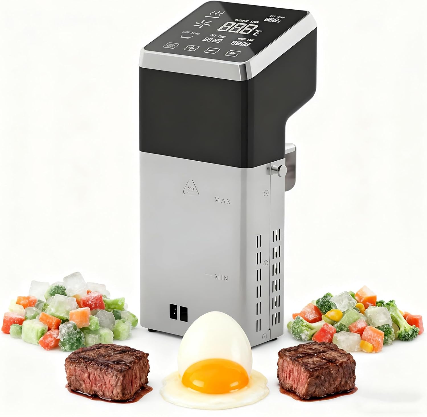 Commercial Sous Vide Machine for Restaurant, 1600W Sous Vide Cooker, 360° Immersion Circulator, 13dB Ultra-Quiet, IPX8 Waterproof, Powerful Pump Design, Accurate Temperature Control
