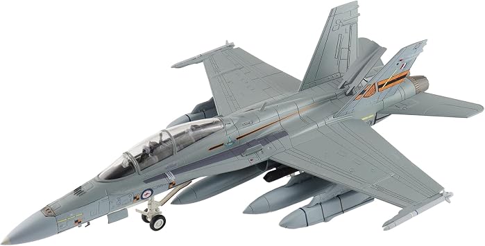 Hobby Master | 172 Scale Diecast Military Aircrafts | F/A-18B Hornet ARDU A21-101, Raaf with 2 x AGM-158 | Model HA3585