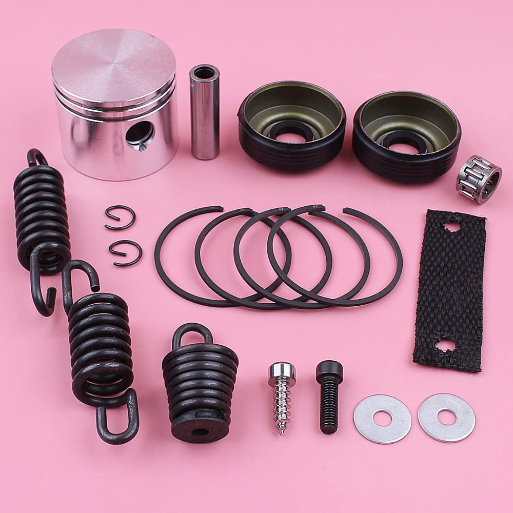 Kit de Anillo de retención de pistón de 41,1 mm for 350, 351 y 370, Sello de Aceite, Amortiguador AV, Juego de resortes, Repuesto de Herramienta de Repuesto for Motosierra.