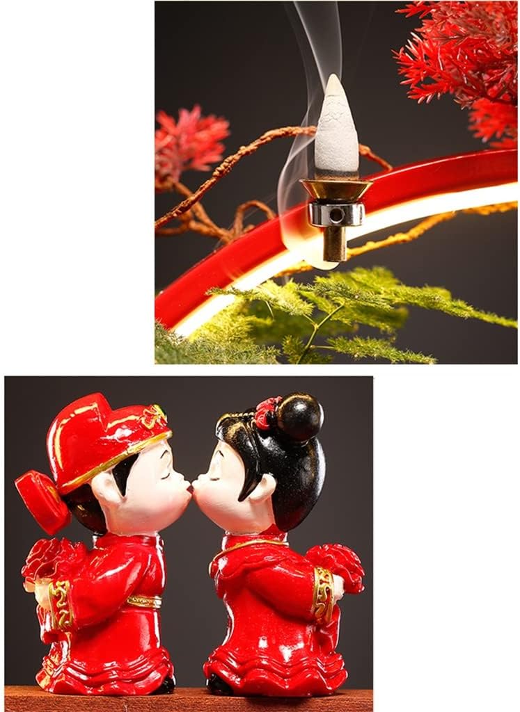 Wedding Gifts for The Newlyweds Decoration Living Room Decoration Wedding Room A Pair of Lights Circulating Water Gifts (Color : A Size : 39.512.38.5)