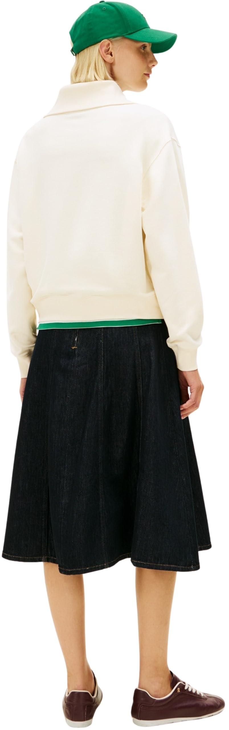 Tommy Hilfiger TH Script Half Zip Terry Swtshrt Ww0ww49470 Felpa con Mezza Zip Donna (Pacco da 1)