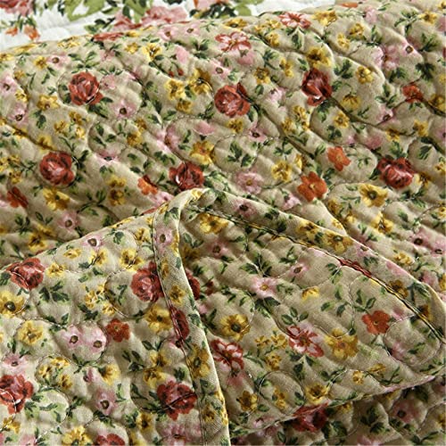Parure de lit matelassée patchwork douceur florale pour nuits sereines