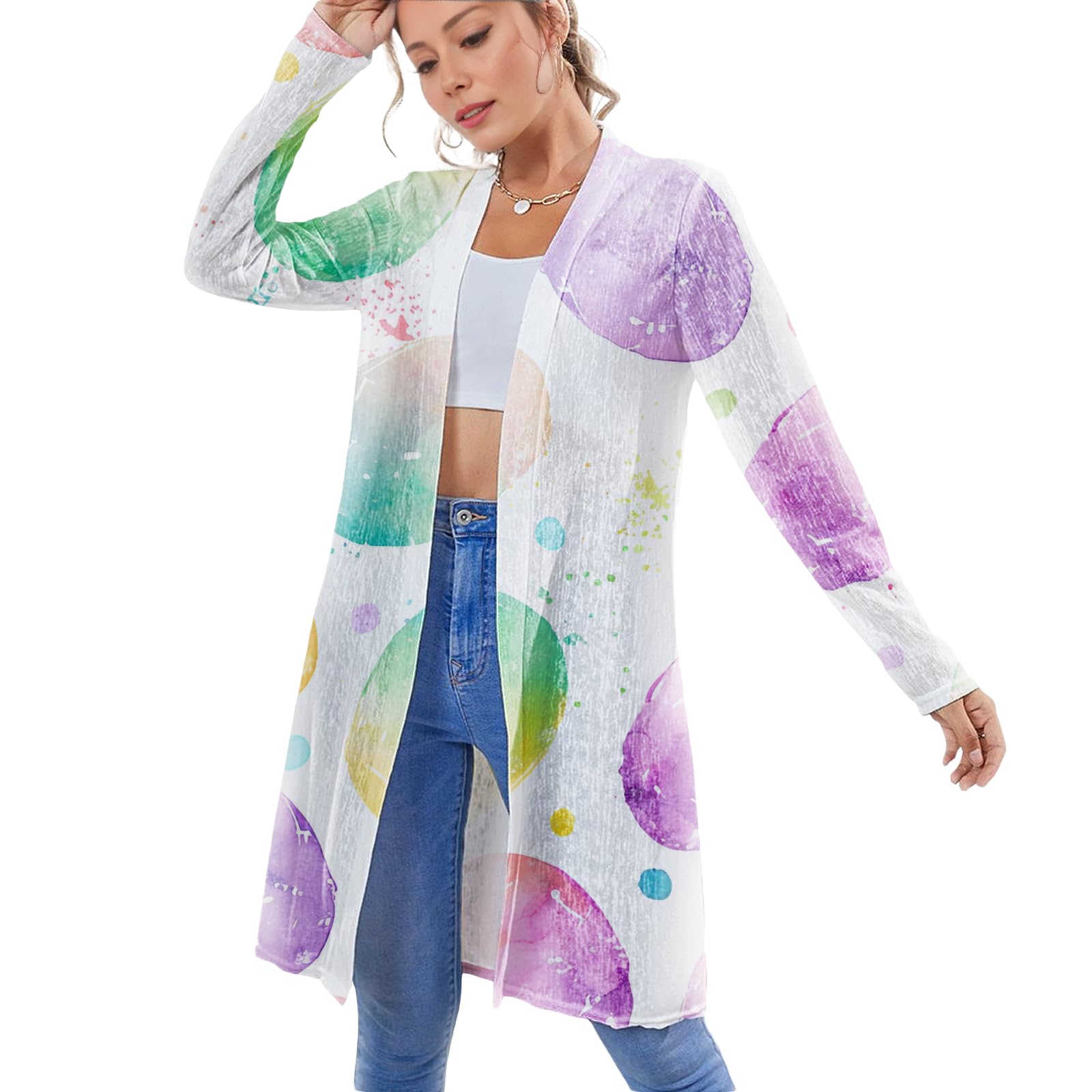 Long Sweater Cardigan for Women Comfy and Soft Casual Oversized Plus Size Beach Fashionable Cover Ups