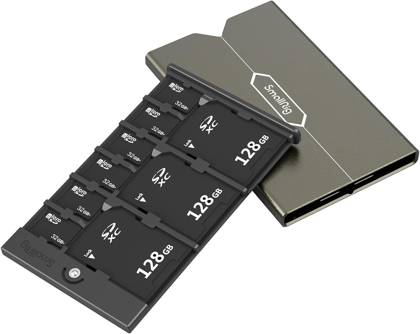 SMALLRIG Memory Card Case Holder Anti-Shock Anti-Fall and Scratch Suitable for SD/Micro SD/SIM Cards for Photography Enthusiasts - 2832