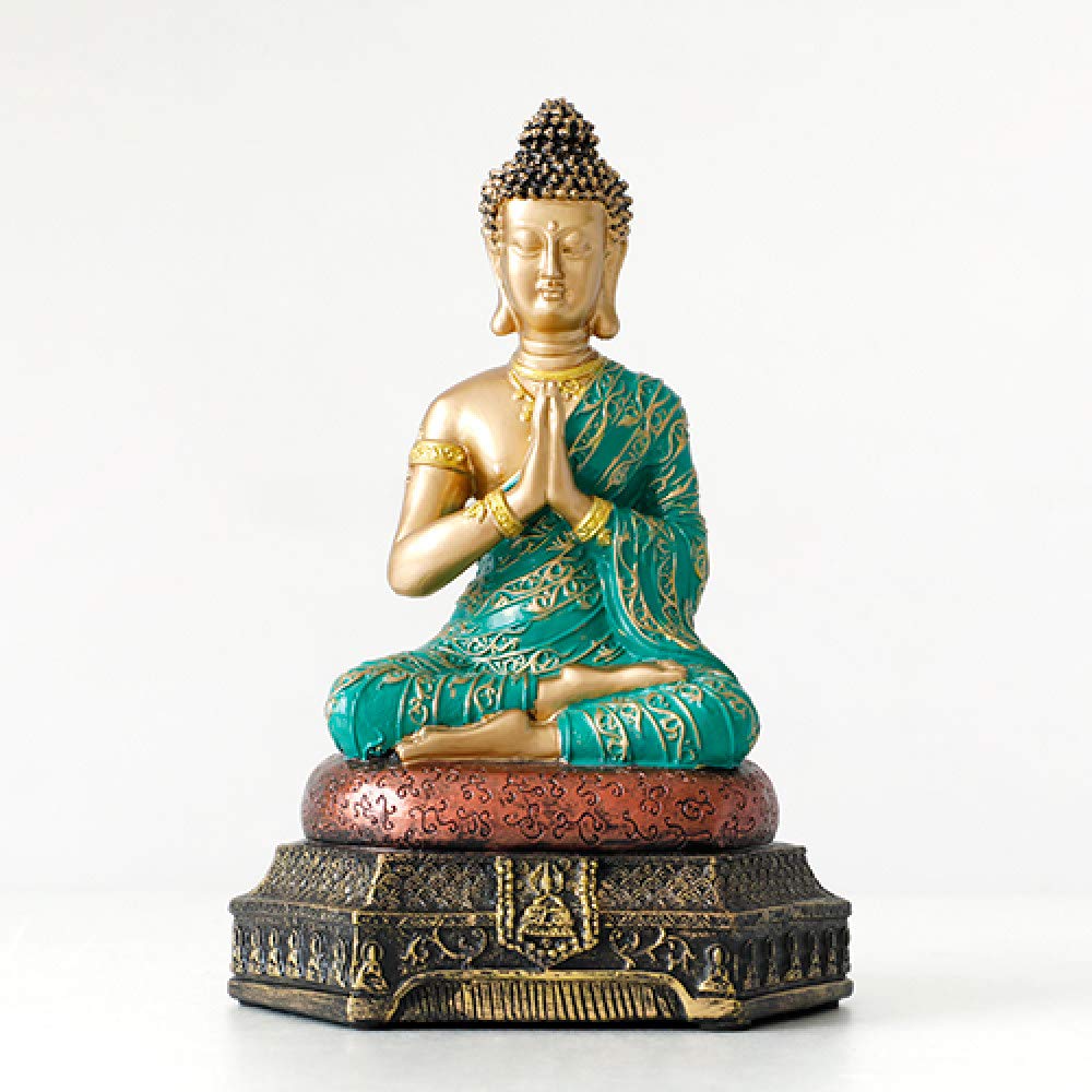 Bouddha de Thaïlande assis pour jardin et ornement fengshui de maison
